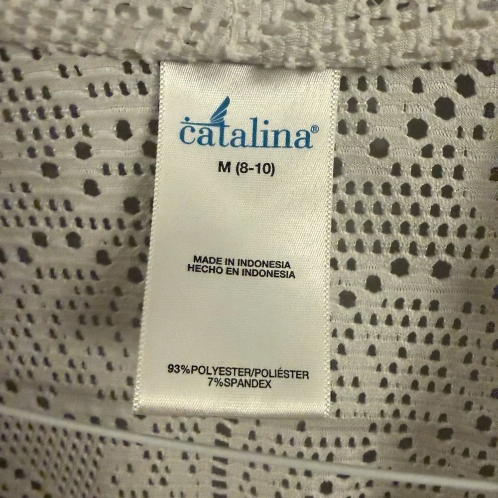 Catalina White Crochet swim cover-up